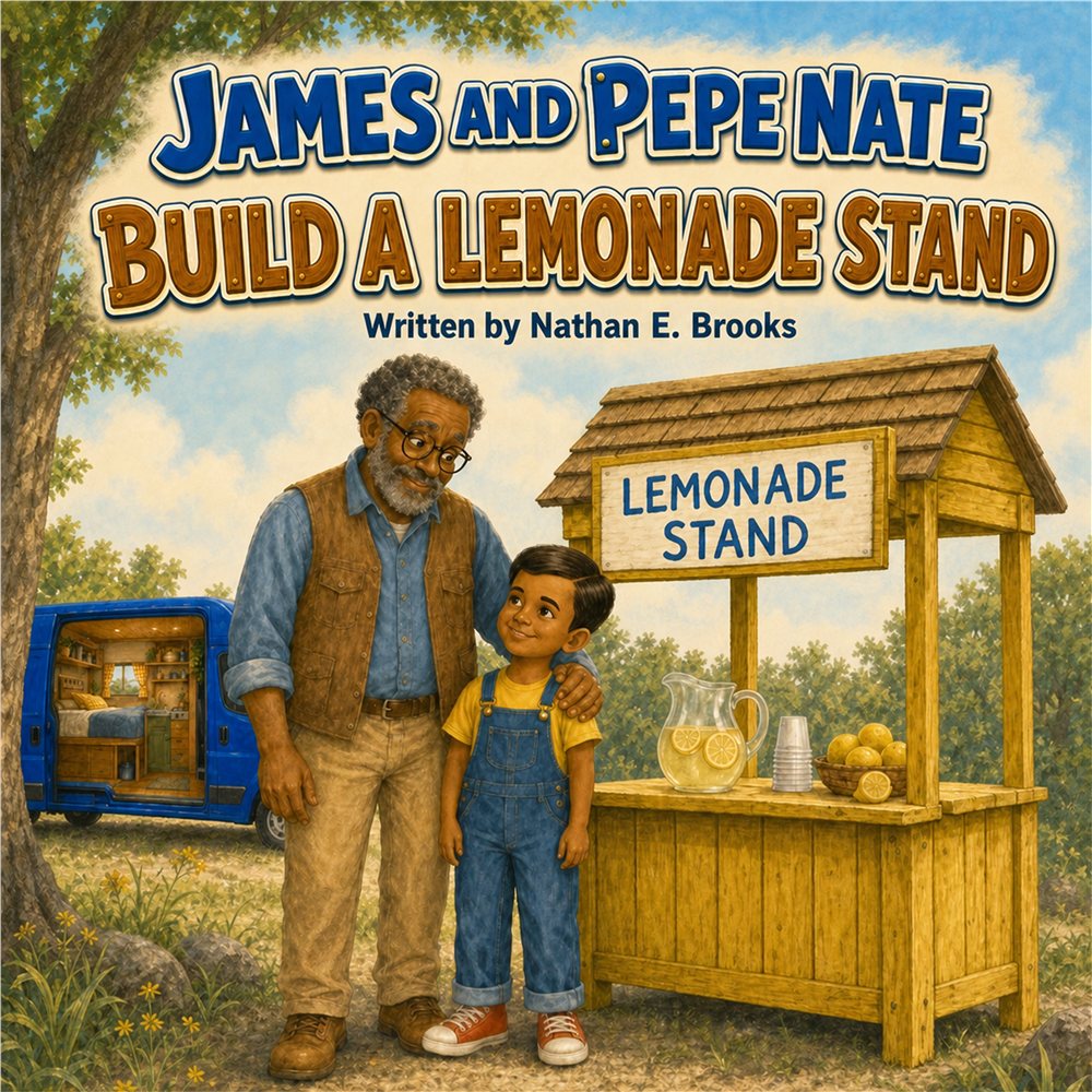 Cover of James and Pepe Nate Build a Lemonade Stand by Nathan E. Brooks