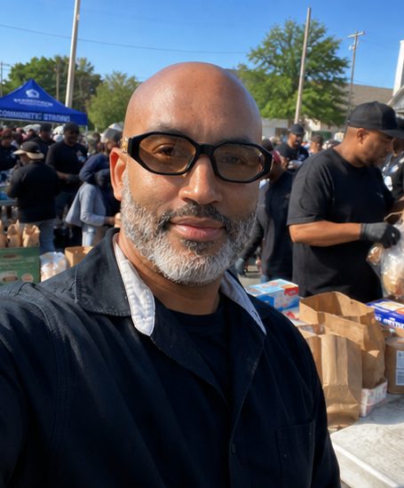Nathan E. Brooks at a community service event